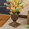 Glitzhome® 36" Lighted Easter Egg & Flower Urn Porch Tree with Timer